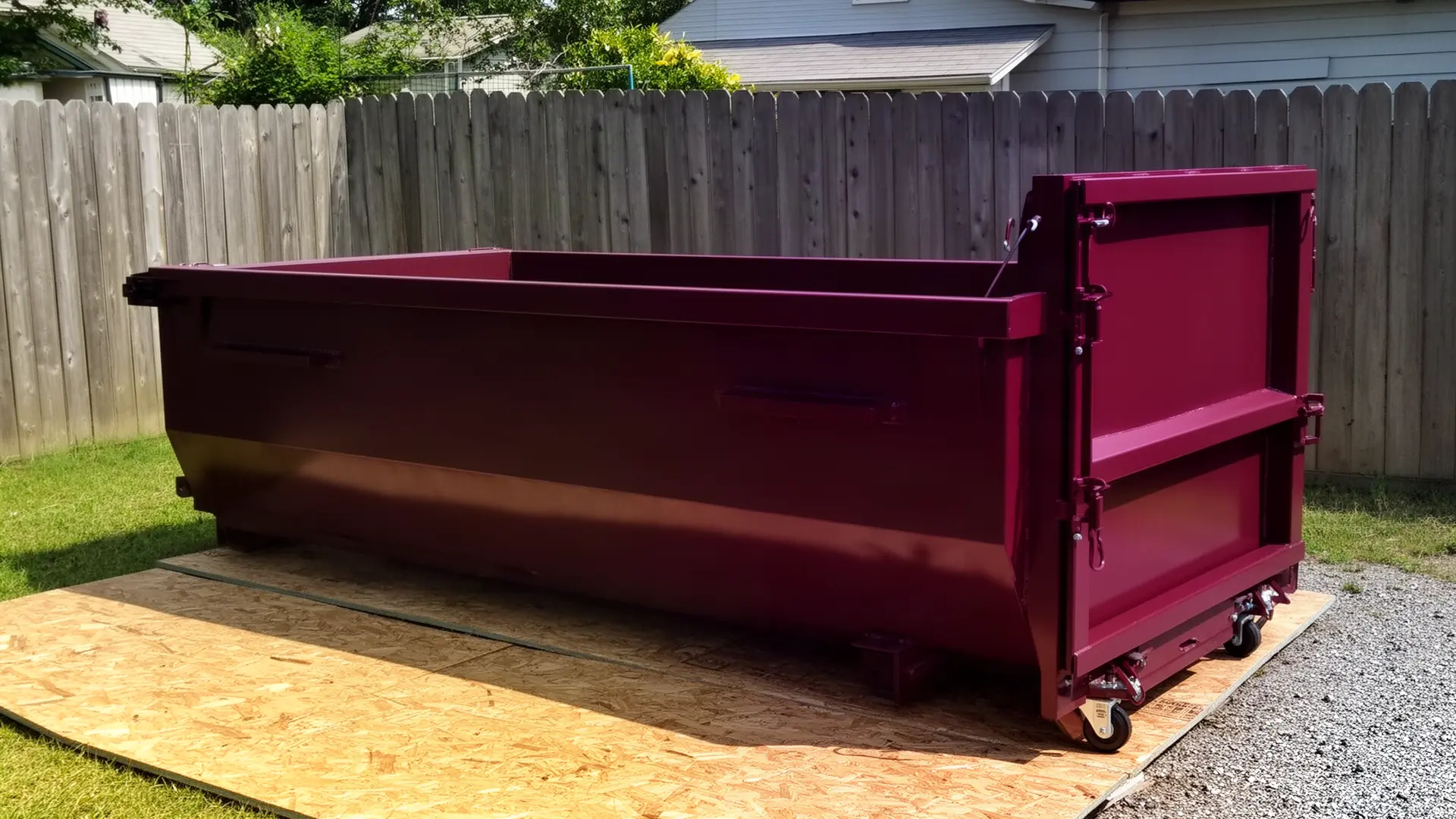 Roll-off dumpster from Edwards's Dumpster Rental in Midwest City, OK